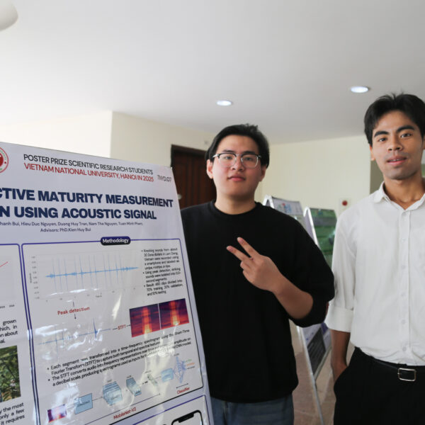 VJU GIÀNH GIẢI POSTER XUẤT SẮC NGHIÊN CỨU KHOA HỌC SINH VIÊN CẤP ĐHQGHN