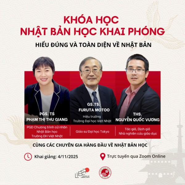 THÔNG BÁO TUYỂN SINH CHƯƠNG TRÌNH “NHẬT BẢN HỌC KHAI PHÓNG” KHÓA 4